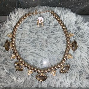 Fashion Jewelry Champagne color Necklace Set